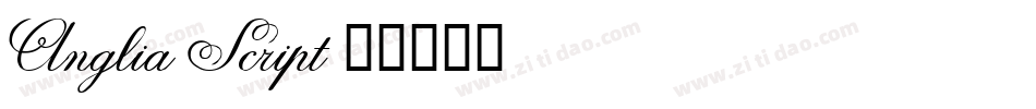 Anglia Script字体转换